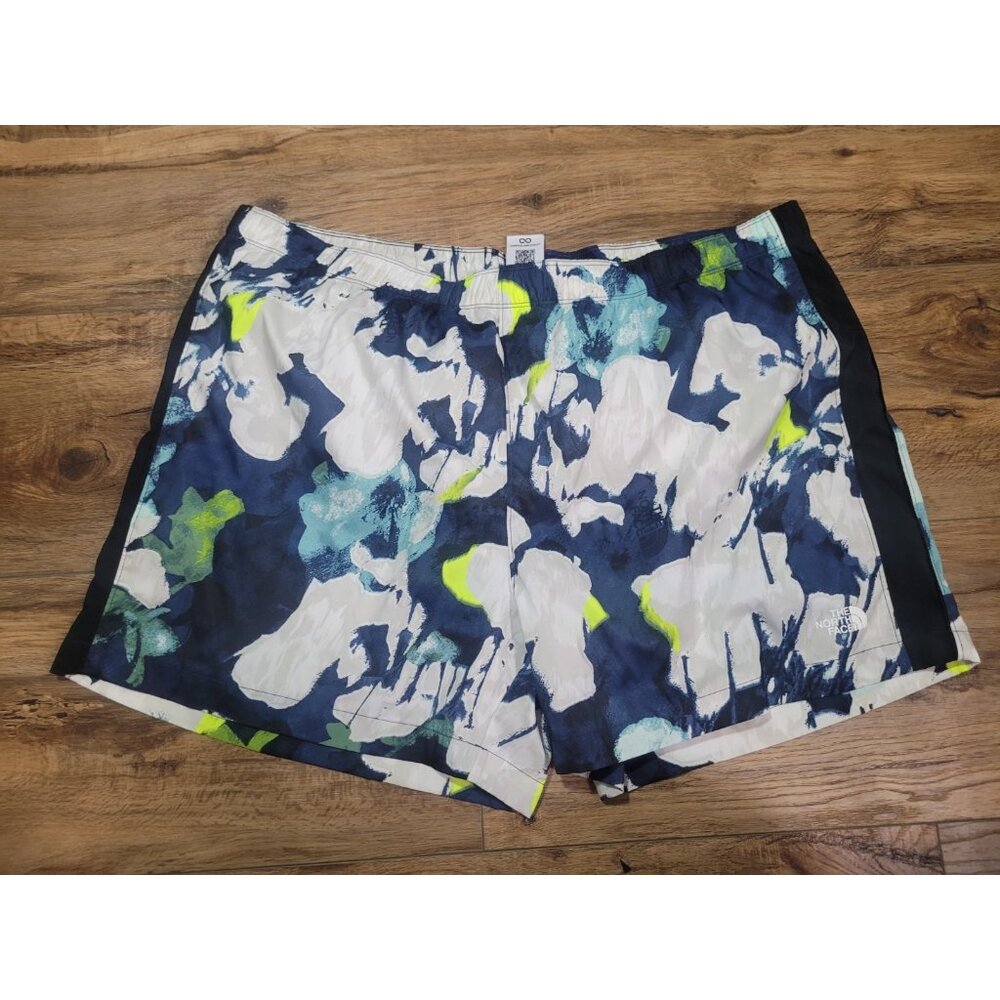The North Face Swim Outdoor Shorts Men XXL  Liner Blue Gray White Boardshorts